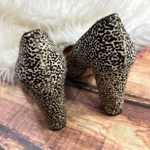 RELISTED J. Crew Hair Leopard Heels Spotted - Picture 11 of 11